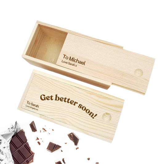 Personalised wood gift box