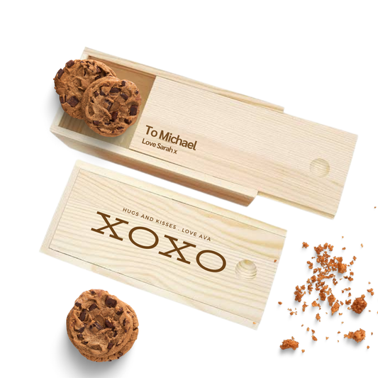 Engraved wooden gift box