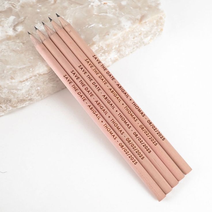 Custom engraved pencils