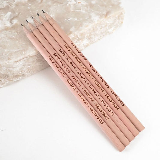 Custom engraved pencils