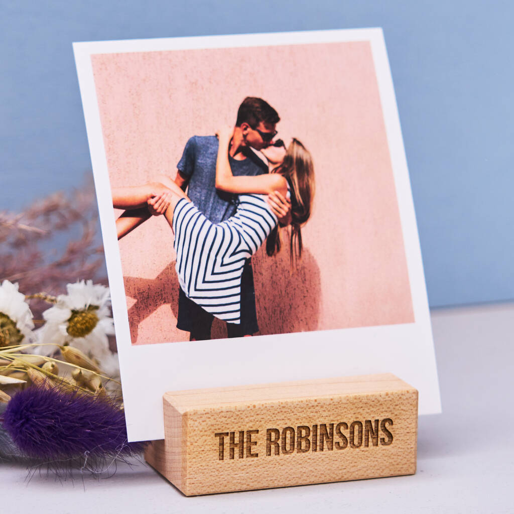 Custom engraved photo block