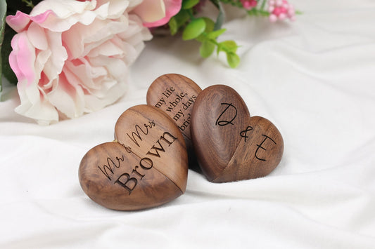 Personalised Wood Ring Boxes nz