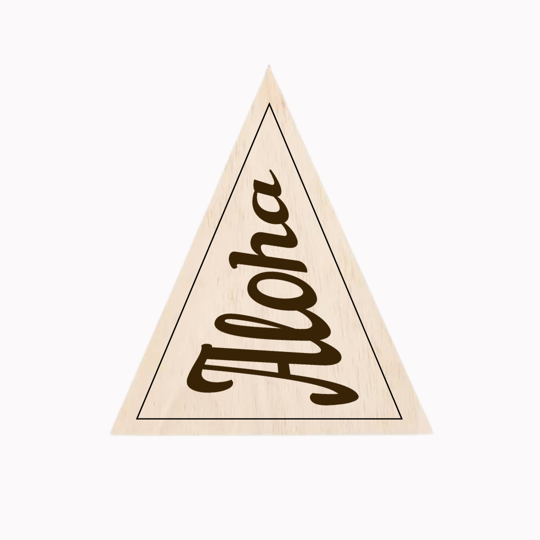 Personalised Wooden Flag Name Block