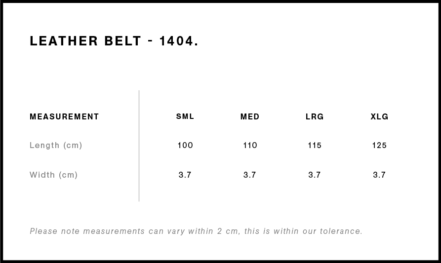 Personalised Leather Belt