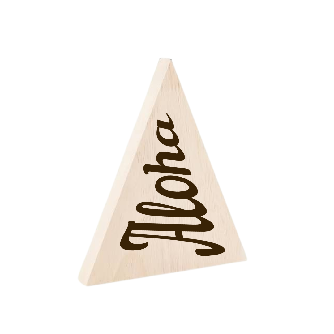 Personalised Wooden Flag Name Block