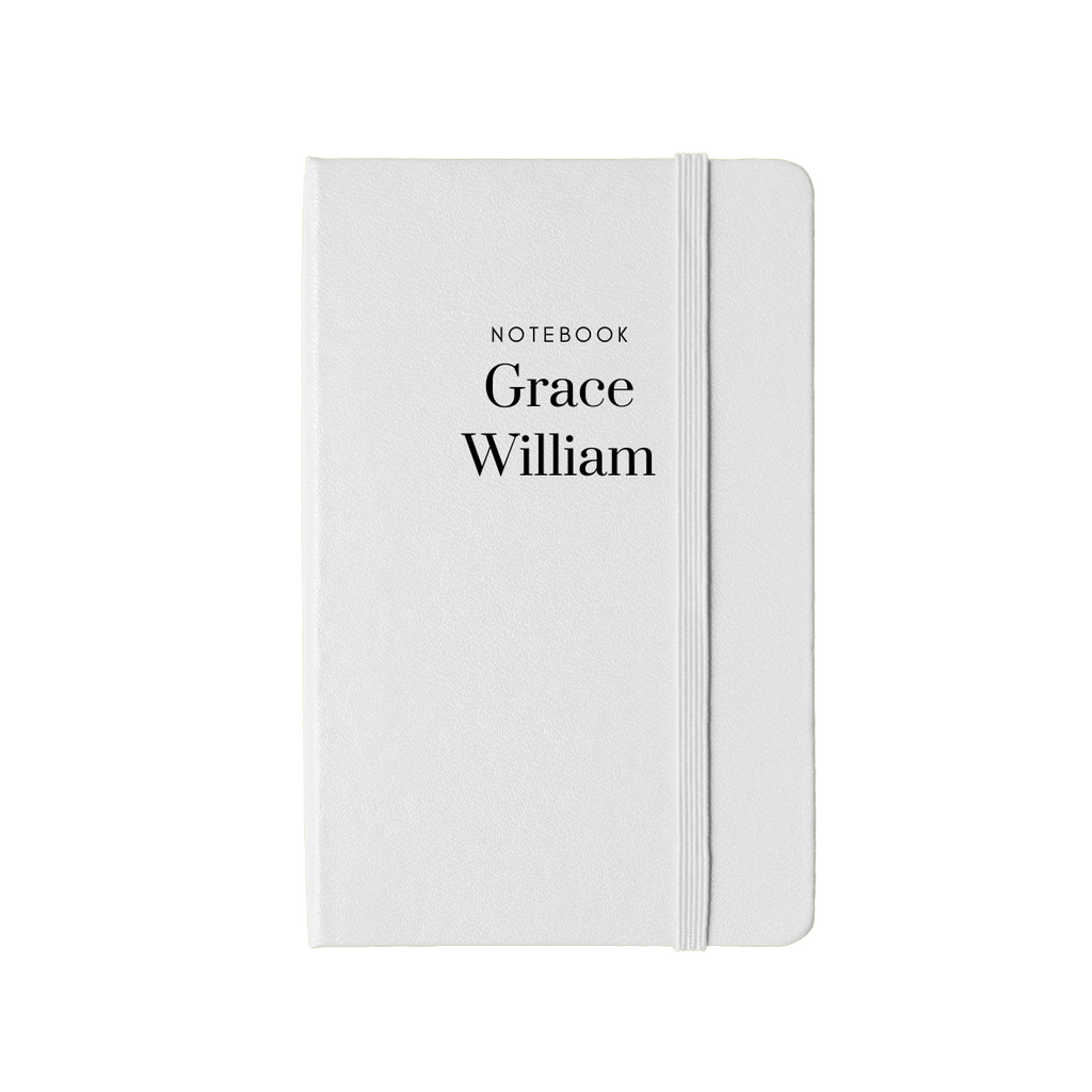 personalised custom notebooks engraved with your name