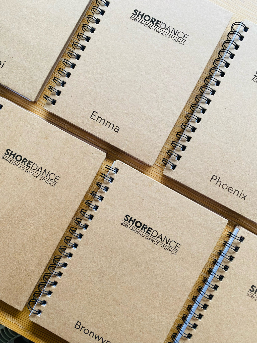 Custom engraved logo notebooks