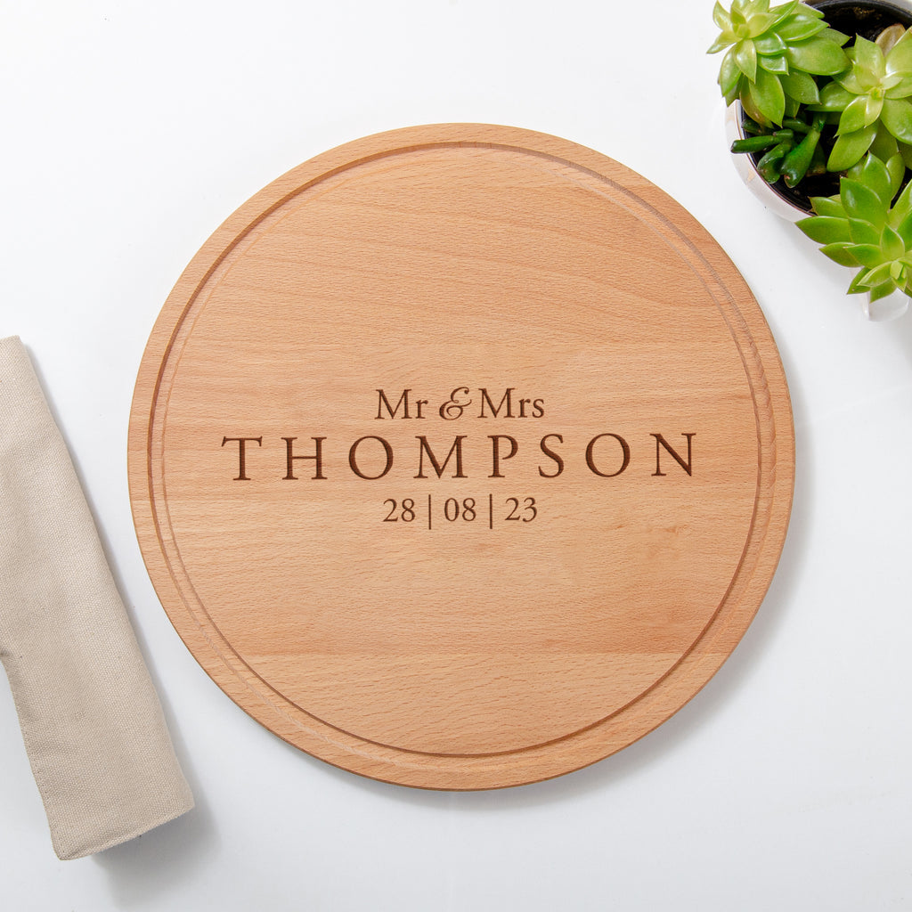 Personalised Round Chopping Board