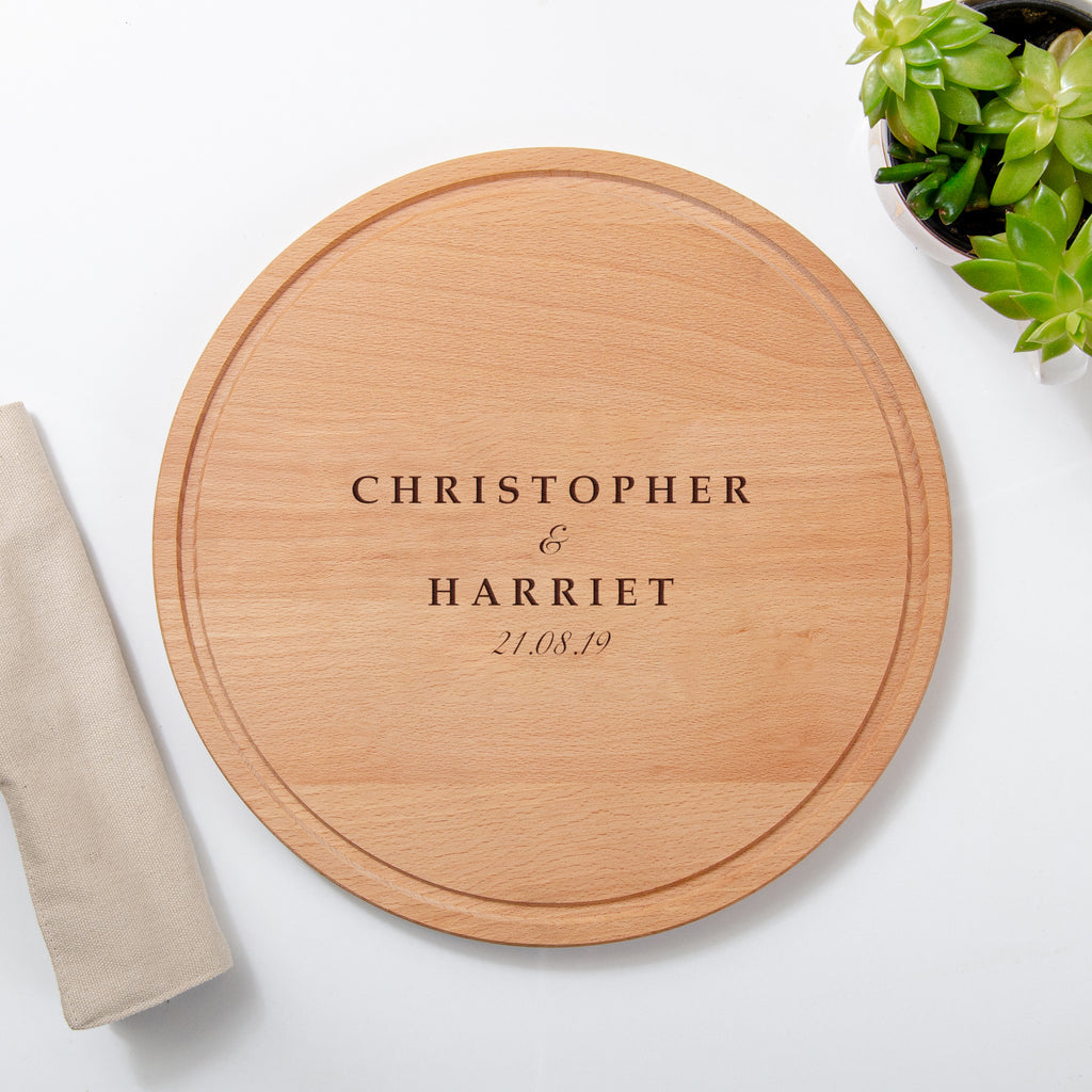 Personalised Round Chopping Board