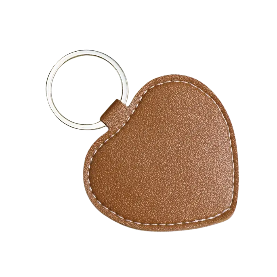 Custom Engraved Heart Keyring