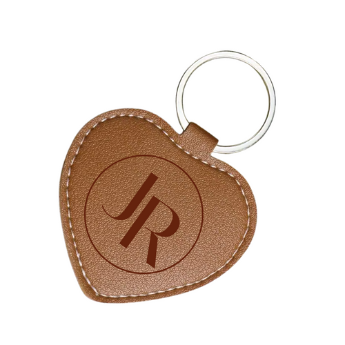 Custom Engraved Heart Keyring