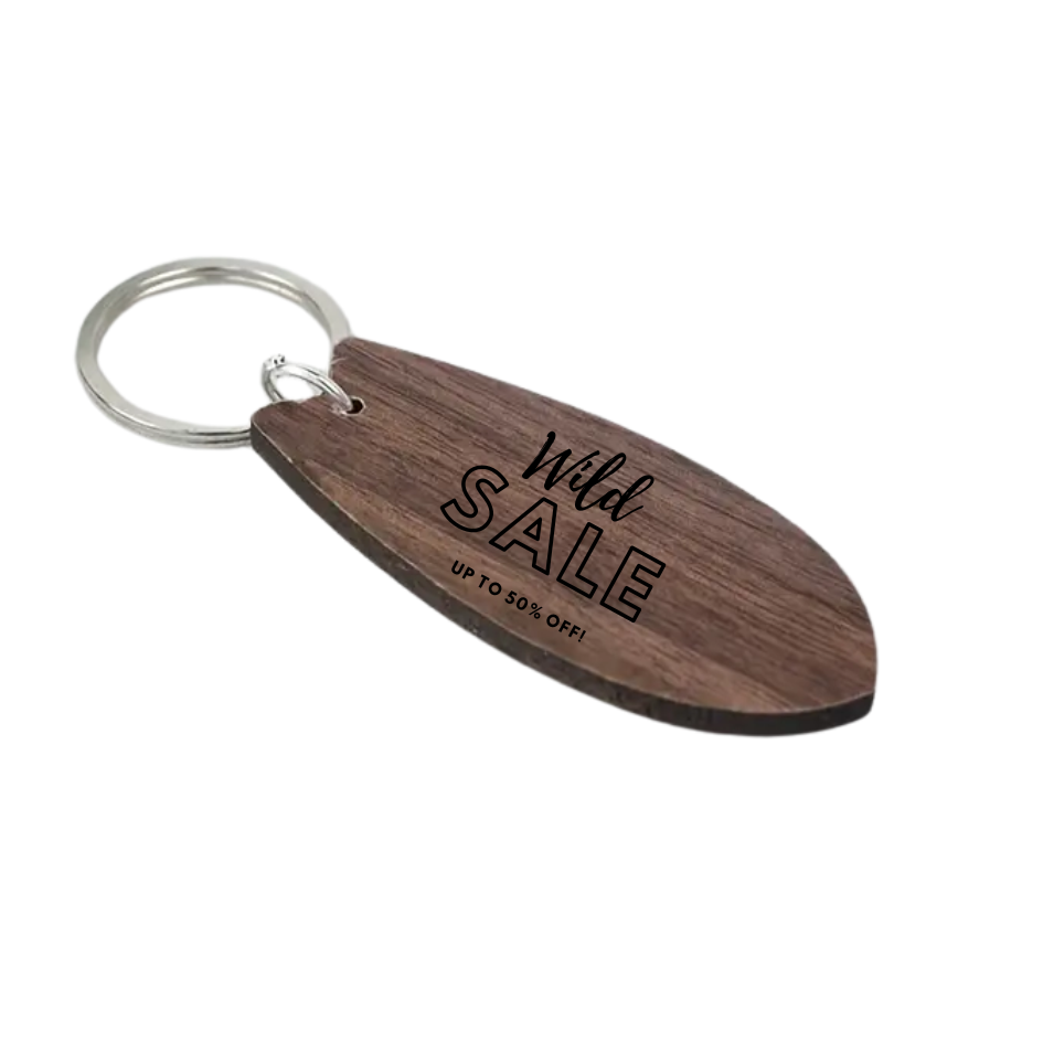 Custom engraved Surfboard Keyring