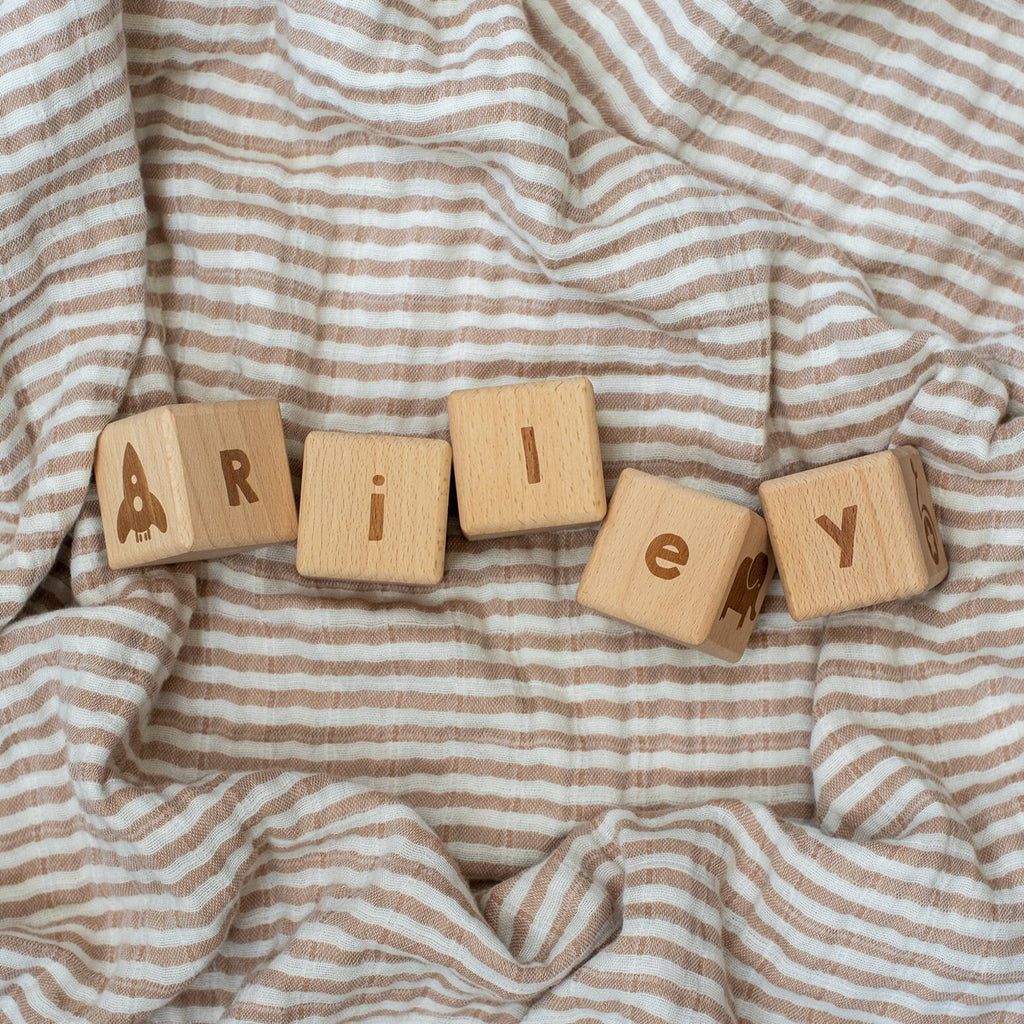 Personalised Baby Name Blocks