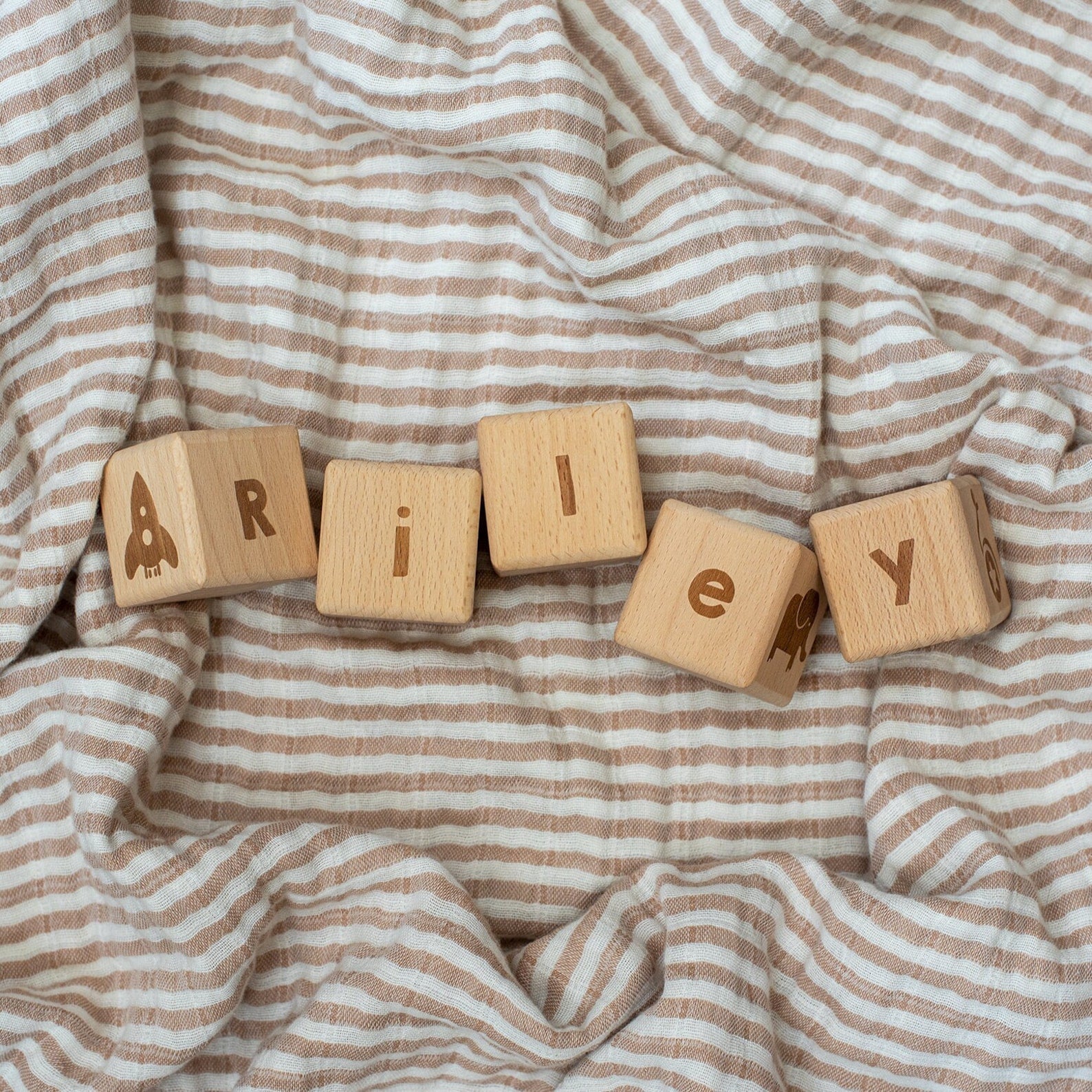 Personalised Baby Name Blocks