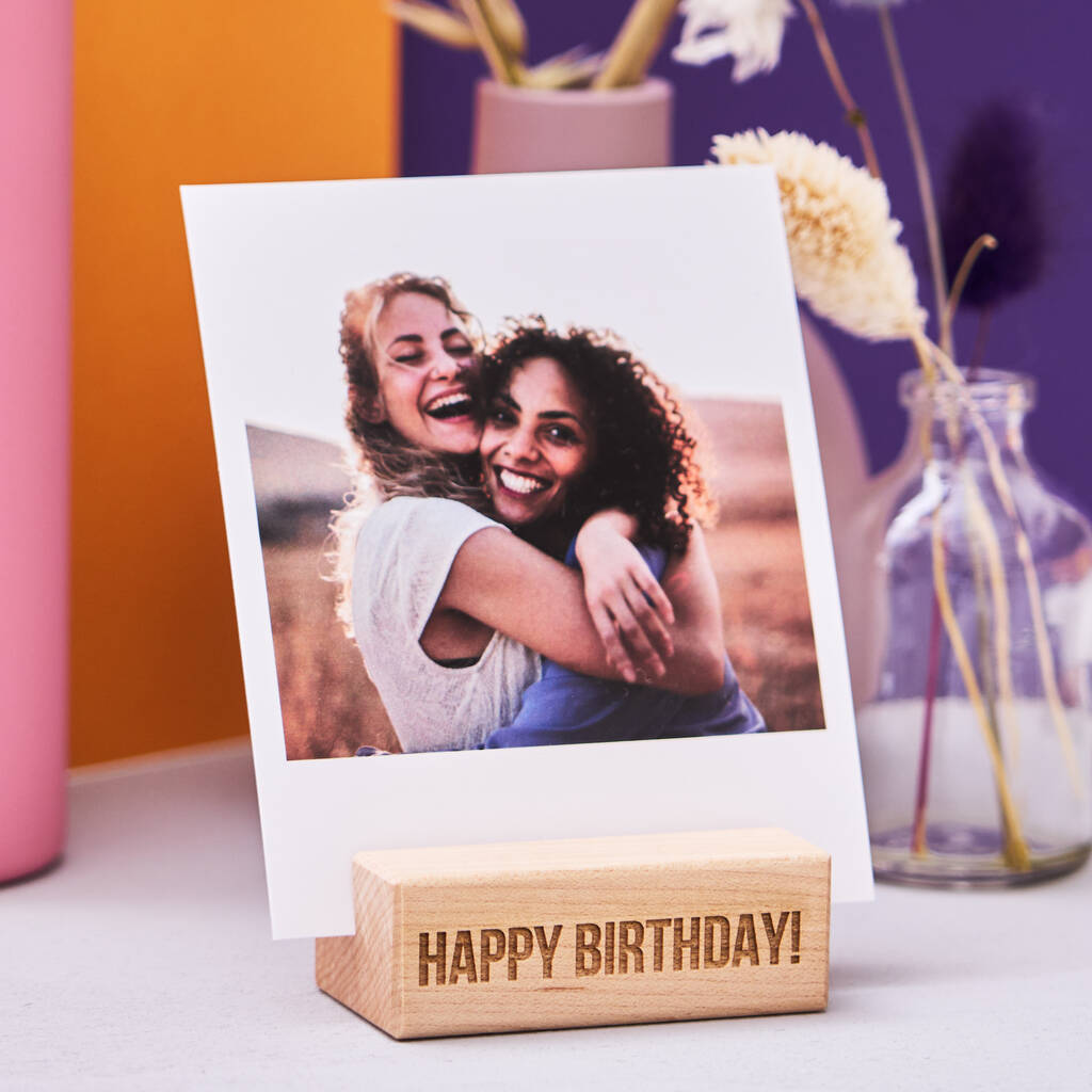 Custom engraved photo block