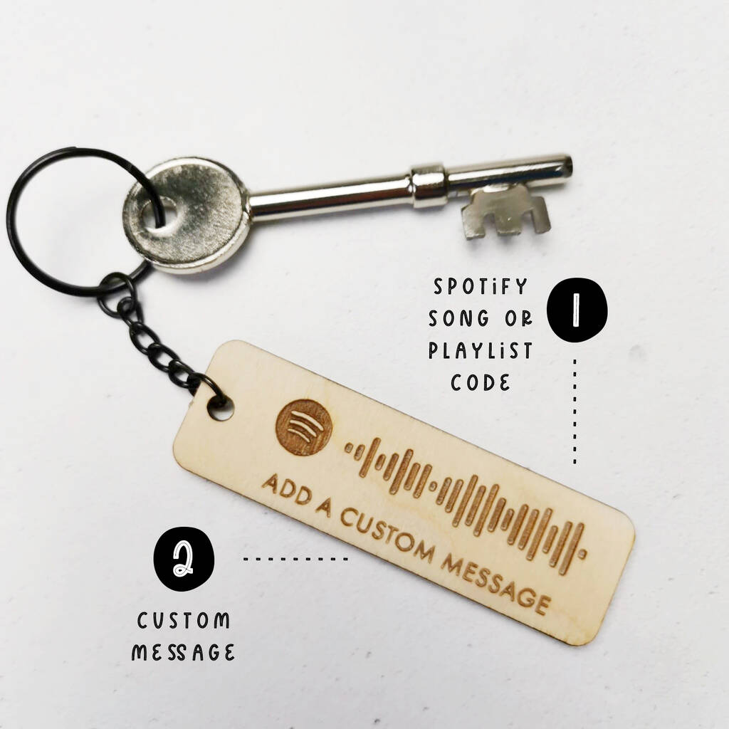 Spotify "Our Song" keyring