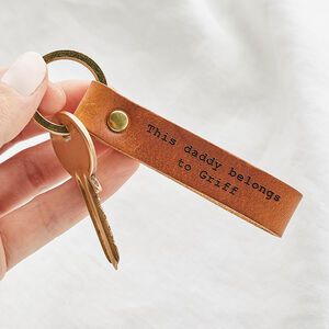 personalised leather keyring gifts