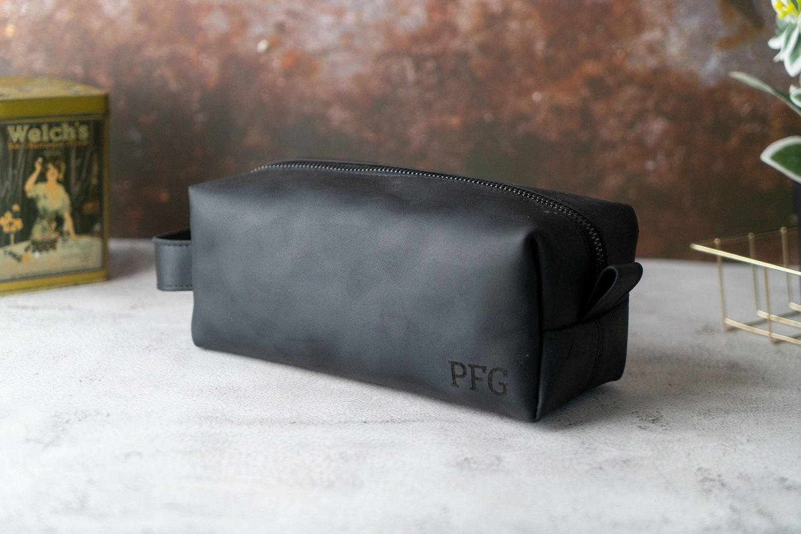 personalised toiletry bag for men