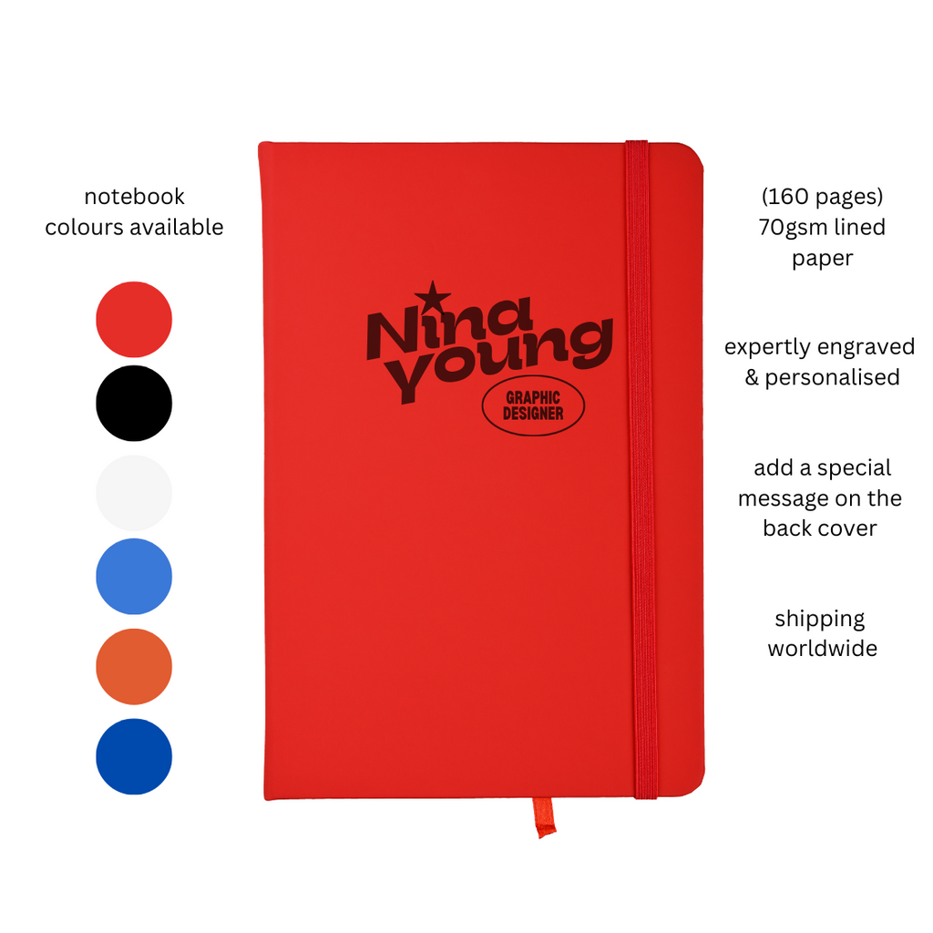 engraved custom notebooks and journals nz
