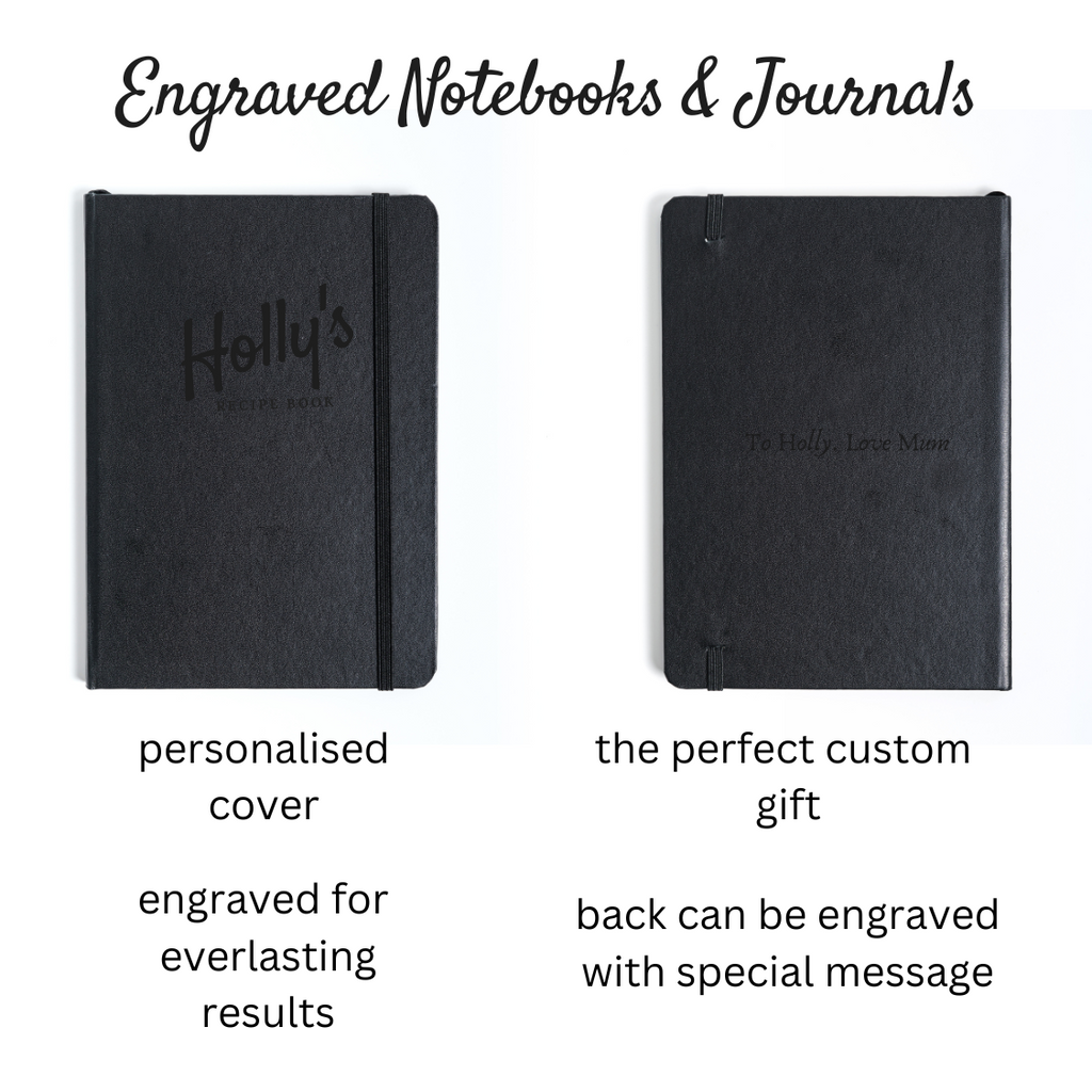 personalised engraved custom notebooks and journals nz
