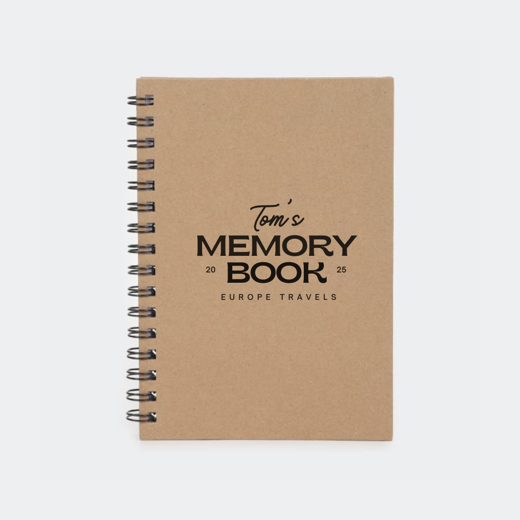 Personalised engraved notebooks