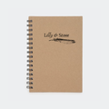 Personalised engraved notebook