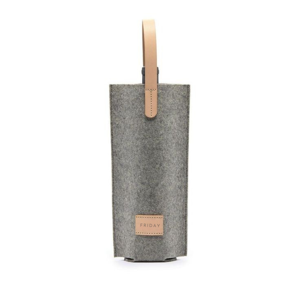 Personalised Wine Bottle Felt Bag