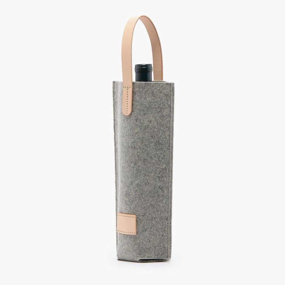 Personalised Wine Bottle Felt Bag
