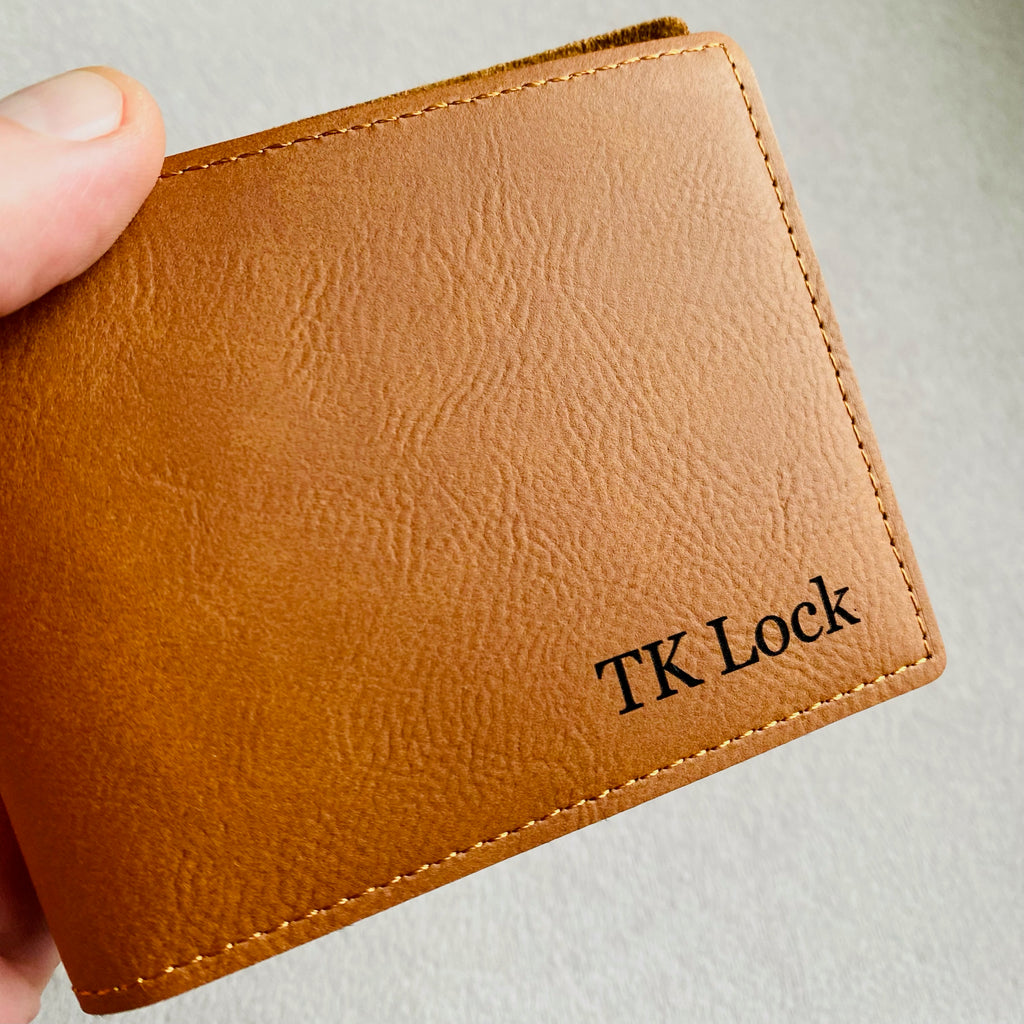 personalised engraved leather wallets nz