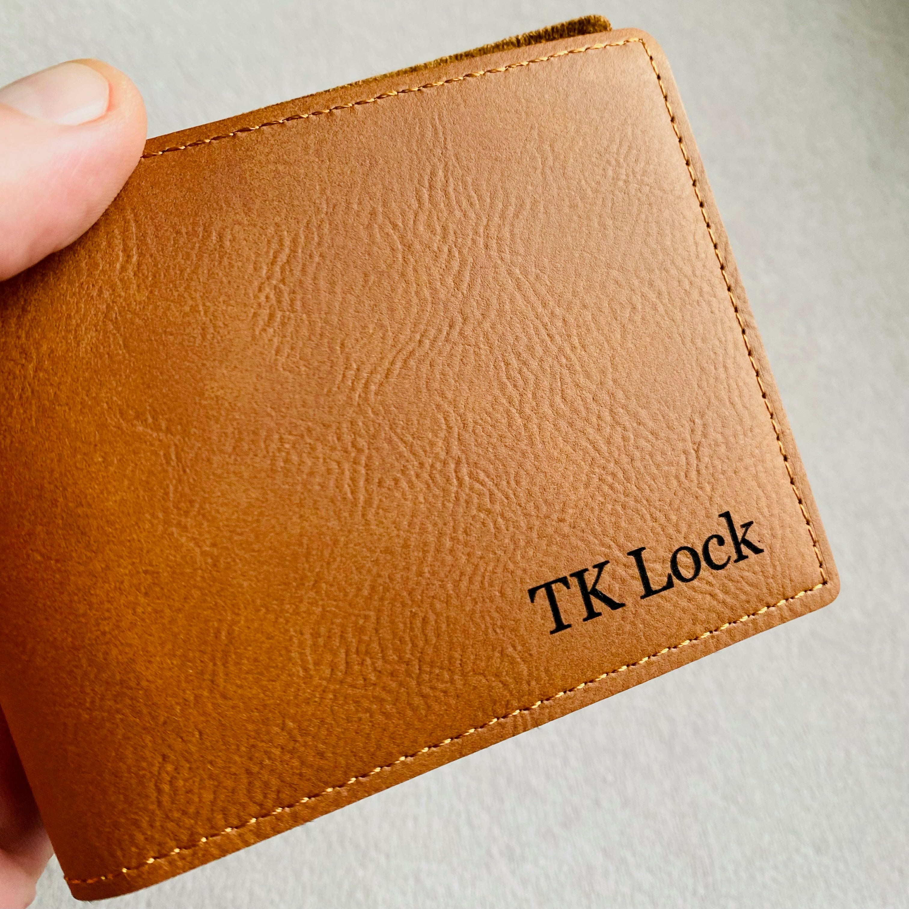 personalised engraved leather wallets nz