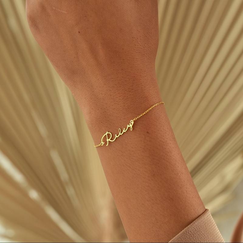 personalised women's name bracelet 